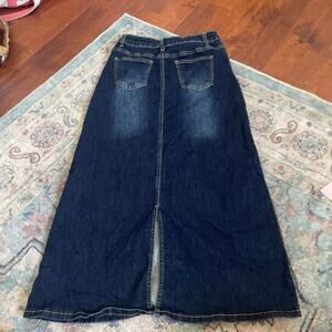 Jean maxi skirt